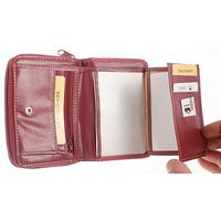 portemonnaie cuir tout rouge
