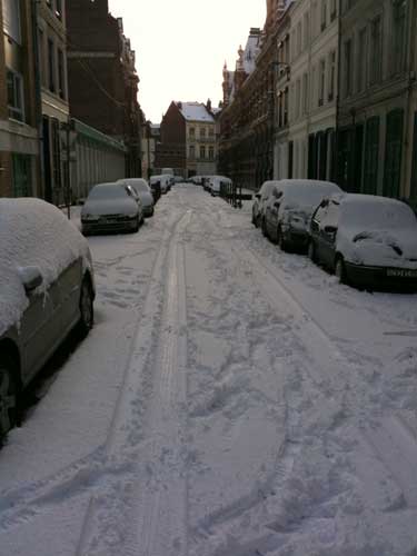 Photos de Lille sous la neige